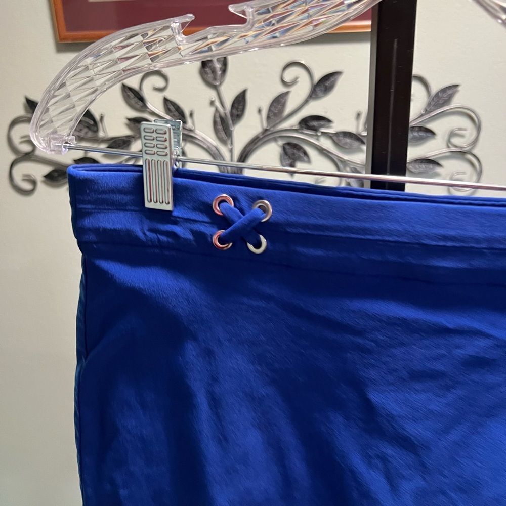 Rafaella Royal Blue Skirt with Lace-Up Accent Excellent Condition #DO181 - Picture 6 of 6